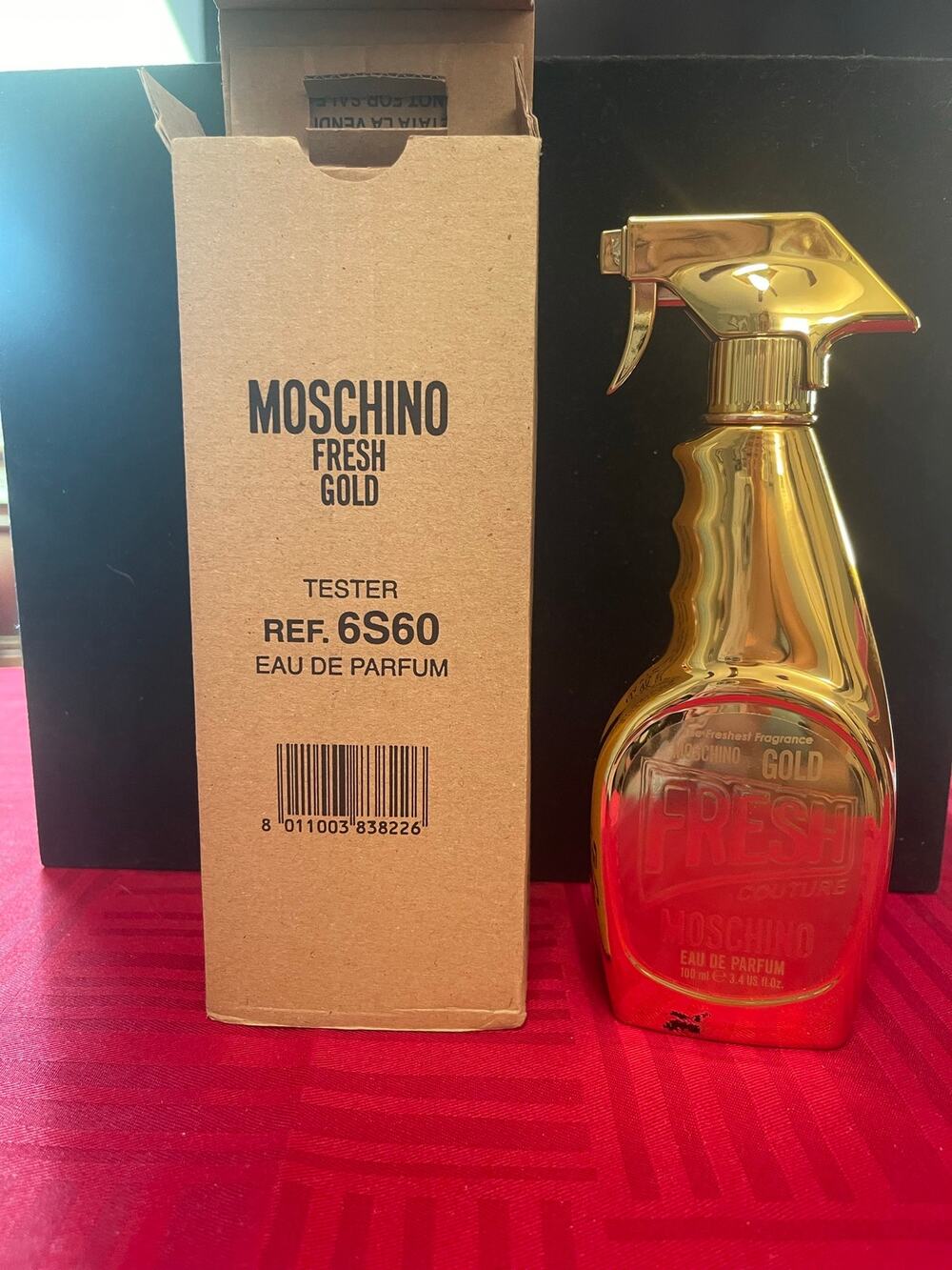 Moschino Fresh Gold (Brown tester, 3.3 oz 100 ml EDP — Gold Fresh Couture)